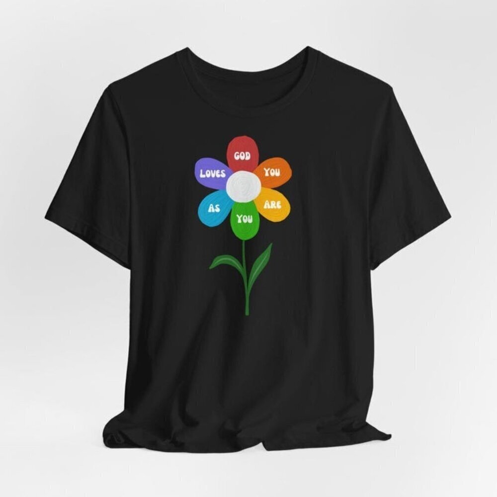God Loves You As You Are Good Enough Gay Shirt Lgbt Cheer Shirt